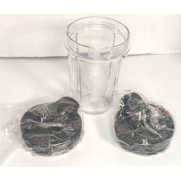 Nutri Ninja 18oz Cup Tumbler with 2 Flip Top Sip and Seal Lids - Picture 1 of 5